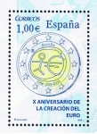 Stamps Spain -  Edifil  4496  X aniv. de la creación del €uro. 
