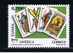Stamps Spain -  Edifil  4513  América-UPAEP. La Baraja Española.  