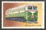 Stamps North Korea -  1397 H - Locomotora diesel