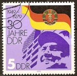 Stamps Germany -  30a Aniv de la República Democrática Alemana (DDR).