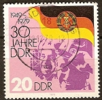 Sellos de Europa - Alemania -  30a Aniv de la República Democrática Alemana (DDR).