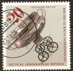 Stamps Germany -  Descubrimientos arqueológicos en DDR,coche de culto, c. 1300 aC.