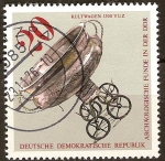 Sellos de Europa - Alemania -  Descubrimientos arqueológicos en DDR,coche de culto, c. 1300 aC.
