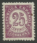 Stamps Spain -  Cifra, República española