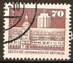 Stamps Germany -  Antiguo Ayuntamiento de Leipzig. DDR.