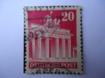 Stamps Germany -  Puerta de Brandenburg - Berlín