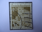 Stamps Germany -  Trifels- Pfalz - Castello medieval de trifels
