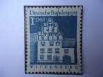 Stamps Germany -  Casa del Teólogo: Philipp Melanchthon en Wittenberg.
