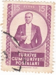 Sellos de Asia - Turqu�a -  Presidente Mustafa Kemal Atatür