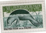 Stamps : Africa : Niger :  5  Perotección de la fauna