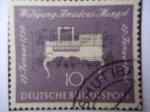 Stamps Germany -  II Centenario del nacimiento de Mozart.