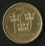monedas de Europa - Suecia -  CORONAS - SUECIA. ( FRONTAL)