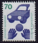 Stamps : Europe : Germany :  1972-73 Prevencion de accidentes. Niños jugando - Ybert:576A