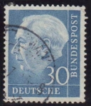 Stamps : Europe : Germany :  1953-54 70º Aniversario del Presidente Theodore Heeus - Ybert:70