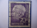 Stamps Germany -  THEODOR HEUSS (1884-1963)