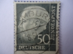 Stamps Germany -  THEODOR HEUSS  (1884-1963)