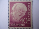Sellos de Europa - Alemania -  THEODOR HEUSS -1884-1963-1º presidente de la R.F.A