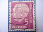 Stamps Germany -  THEODOR HEUSS -1884-1963