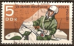 Stamps Germany -   25 años de Policía Popular Alemana-DDR.