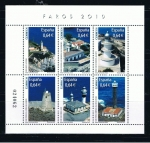 Sellos de Europa - Espa�a -  Edifil  4594  Faros 2010.  Hoja con 6 sellos con diferentes faros  españoles. 