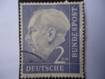 Stamps Germany -  THEODOR HEUSS  (1884-1963) 