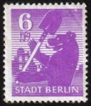 Stamps : Europe : Germany :  oso de berlin
