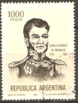Stamps Argentina -  JUAN  A.  ALVAREZ  DE  ARENALES