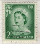 Stamps New Zealand -  1  Isabel II