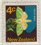 Stamps New Zealand -  5  Puriri moth
