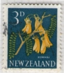 Stamps New Zealand -  11  Kowhai