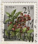 Stamps New Zealand -  15  Titoki