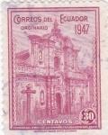 Stamps : America : Ecuador :  Fachada del templo de la Compañía Tallada en Piedra,Quito