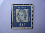 Stamps Germany -  Personajes célebres:Gotthold Ephraim Lessing-Escritor y Filósofo