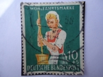 Stamps Germany -  WOHLFAHRTSMARKE - Bienahechores de la humanidad.