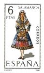 Stamps Spain -  trajes regionales - Salamanca