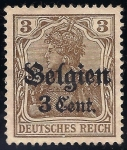 Stamps Germany -  BELGICA - EMITIDOS BAJO LA OCUPACIÓN ALEMANA