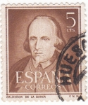 Stamps Spain -  CALDERÓN DE LA BARCA -Literato   (W)