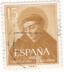 Stamps Spain -  V Centenario de la canonización de San Vicente Ferrer   (W)