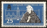 Stamps Germany -   Leipzig Feria de Otoño de 1958-DDR.