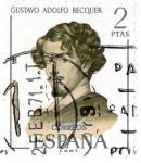 Stamps Spain -  Gustavo Adolfo Becquer