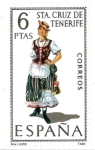 Stamps Spain -  trajes regionales - Sta. Cruz de Tenerife