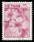 Stamps Vietnam -  Hybiscus rosa
