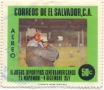 Stamps : America : El_Salvador :  II Juegos deportivos centroamericanos