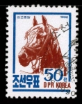 Stamps North Korea -  caballo