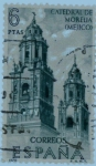 Stamps Spain -  catedral morella