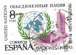 Stamps Spain -  naciones unidas