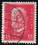 Stamps Germany -  Pres. Paul von Hindenburg