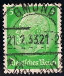 Stamps : Europe : Germany :  85 Aniversario del Pres. Paul von Hindenburg
