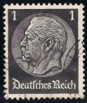 Stamps Germany -  85 Aniversario del Pres. Paul von Hindenburg