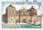 Stamps Spain -  Catedral de León -Nicaragua-HISPANIDAD -1973  (W)